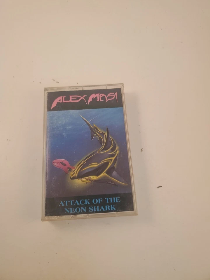 Alex Masi - Attack Of The Neon Shark (Cassette Tape - 1989 - Enigma  7-73410-4) Foto 1 de 3