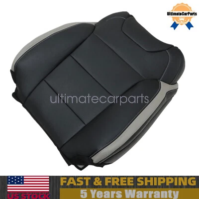 Cubierta de asiento de cuero trasera lateral del pasajero negra Perf para Ford F150 2017-2020 Foto 1 de 4