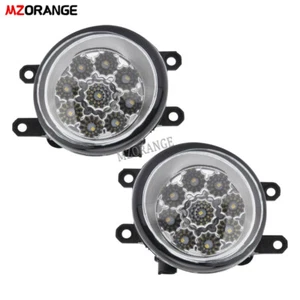 Pair LED Front Fog Light Lamp For Toyota Rav4 Tarago Tundra Yaris Venza Solara - Picture 1 of 11