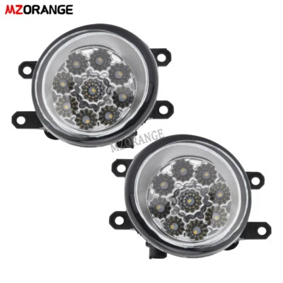 Pair LED Front Fog Light Lamp For Toyota Rav4 Tarago Tundra Yaris Venza Solara - image 1 of 4