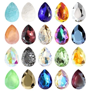 AUREA Crystals A4320 Pear Drop Fancy Stones Crystals * Various Colors - Picture 1 of 51