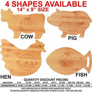 Personalized Wood Animal Cutting Board Custom Wedding Home Decoration Gifts Hunt - Picture 1 of 6