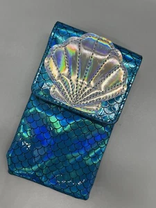 Nuevo Monedero Muñequera Estilo Sirenita Almeja Brillante Iridiscente - Imagen 1 de 5