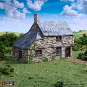 Hollyhock Cottage - Country & King - Fantasy Historical Building - WWII Terrain - Picture 1 of 10