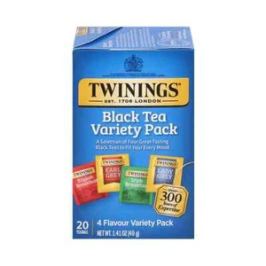 Twinings Variety Pack Black Tea Bags, 20 Count (Pack of 6) - Picture 1 of 6