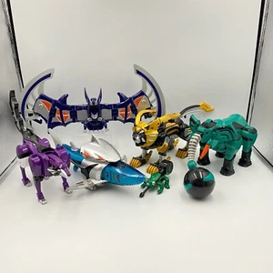 Power Rangers Gekiranger DX Geki Bat/Elephant/Shark/Wolf/Lion Zord Set Bandai - Picture 1 of 6