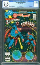DC Comics Presents 87 CGC 9.6 1st Superboy Prime 1985 Crisis Crossover Curt Swan