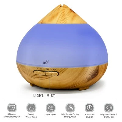 Aroma Diffuser Likemylux 300ml Luftbefeuchter Ultraschall Öl Diffusor LED - Bild 1 von 4