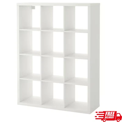 IKEA KALLAX Shelving Unit 112x147 cm, Bookcase Display Shelves for Living Room - Image 1 of 4