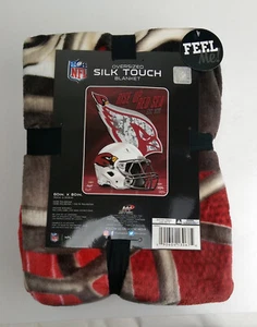 Official Licensed NFL Bedding Queen Size Blanket 60 x 80 in Arizona Cardinals - Picture 1 of 7