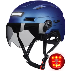 ILM Bike Cycling Helmet with USB Rechargeable LED Front and Back Light Men Women - Picture 1 of 75