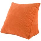Solid Color Reading Backrest Cushion Wedge Pillow Thick Lumbar Back Pad J2W1