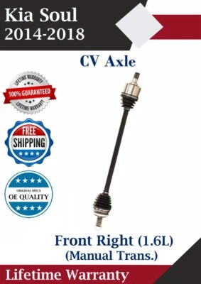 Eje CV delantero derecho original para Kia Soul 2014-2018 1,6 L transmisión manual Warra de por vida. Foto 1 de 4