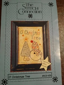 The Stitch Connection 'O' Weihnachtsbaum' 4 x 6". Muster und Stoff..Neu - Bild 1 von 4