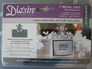 Die'sire MR SNOWMAN 7 die Set - Picture 1 of 3