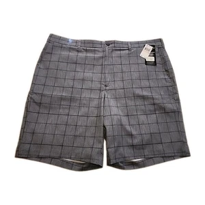 Pantaloncini da golf PGA Tour uomo taglia 40 grigi a quadri 9” cuciture interne elasticizzati traspiranti nuovi con etichette NUOVI - Foto 1 di 8