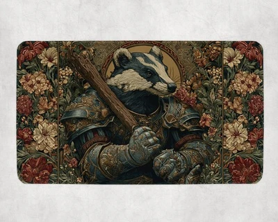 Tejón Guerrero Luchador Blindado Bloomburrow Fantasía Animal Magic Gathering Magic The Gathering Foto 1 de 4