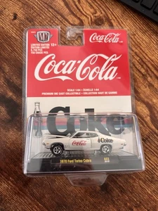 Máquinas M2 Coca Cola 1970 Ford Torino Cobra Premium DieCast Edición Limitada A22 - Imagen 1 de 2