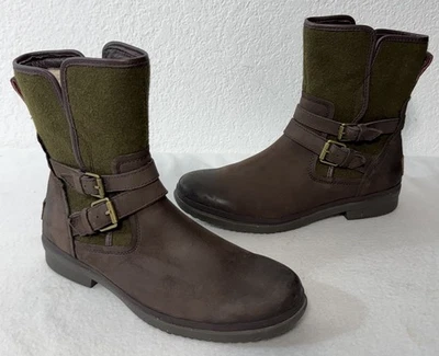 UGG Simmens Leather Waterproof Boots Brown Leather 1005269 Women's Size 11 - Image 1 of 4