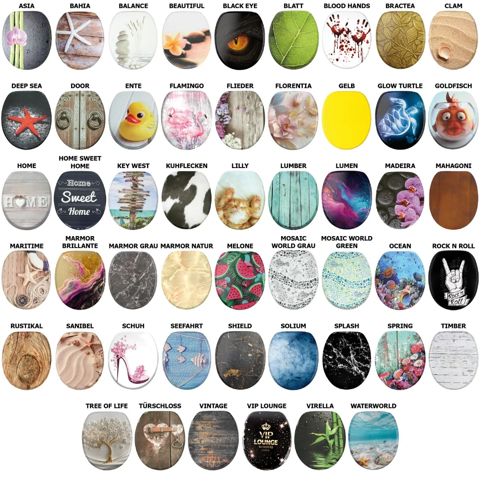 WC SITZ TOILETTENDECKEL KLODECKEL DECKEL BAD TOILETTENSITZ MIT ABSENKAUTOMATIK - Bild 1 von 1