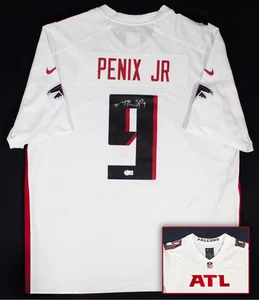 Michael Penix Jr. Signed Atlanta Falcons Nike NFL Game Jersey BAS - Picture 1 of 5
