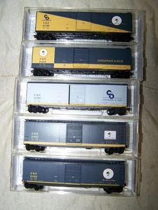 MTL N-Scale 50' Boxcars Chesapeake & Ohio Cameo Series(RTR) - Picture 1 of 15