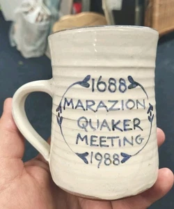 Cornish Studio Pottery Tankard / Mug Marazion Quaker Meeting 1988 Ginnie Bamford - Picture 1 of 10