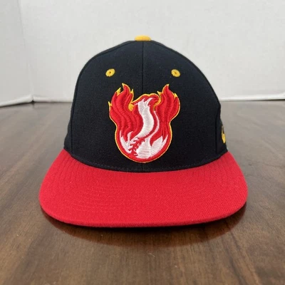 Phoenix Firebirds Zephyr Fitted Hat Size Medium Black/Red Baseball Cap - Image 1 of 4