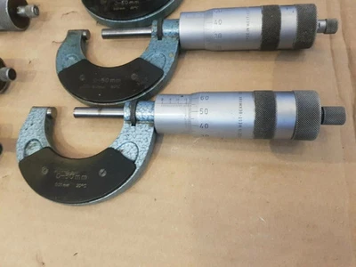 M grand micromètre extérieur  0 à 50 mm  DIN 863 made in WEST GERMANY - Photo 1/4