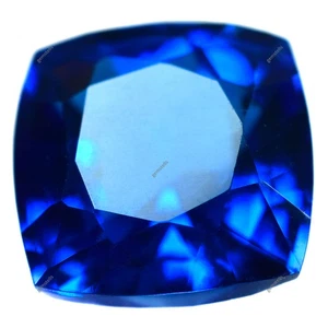 8 To 10 Ct Natural Ceylon Blue Sapphire Cushion Cut Certified Loose Gemstones - Picture 1 of 6