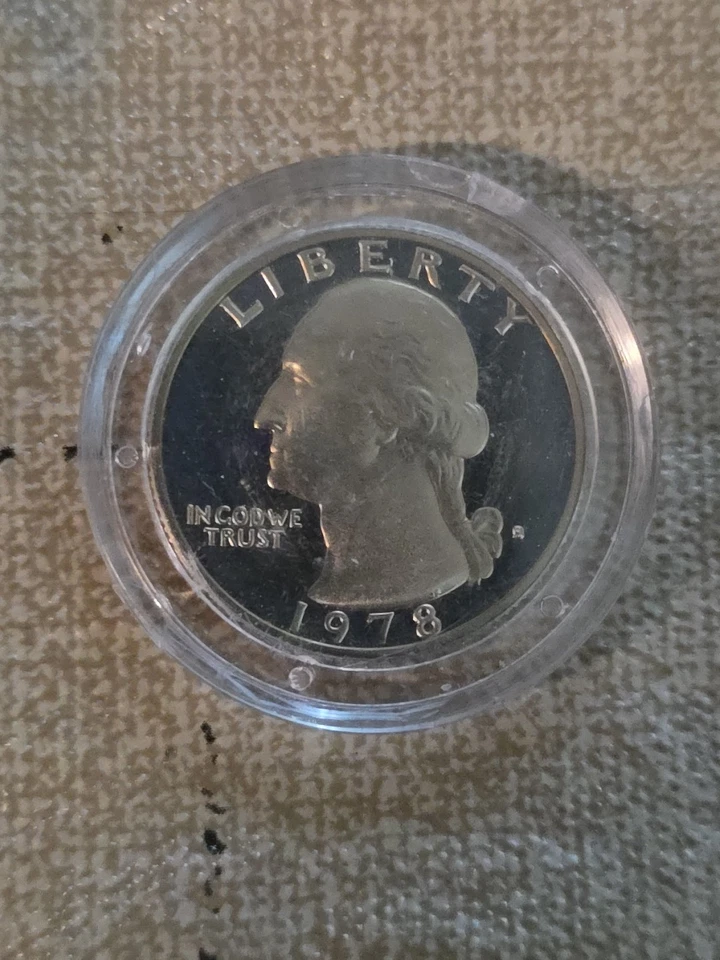 1978 S Proof Washington Quarter Nickel Clad Copper Coin - Image 1 of 4