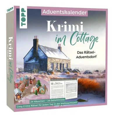 FRECHVERLAG GMBH Krimi im Cottage - Das Rätsel-Weihnachtsdorf - Adventskalender | Spiel | Deutsch