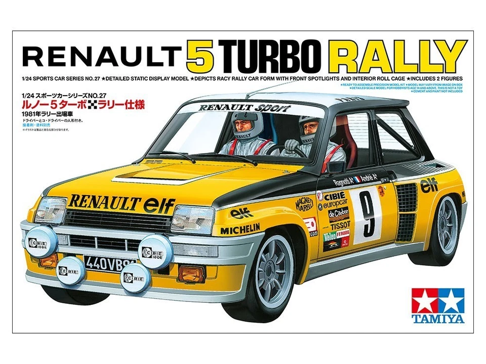 TAMIYA 24027 MODELLO AUTO RENAULT 5 TURBO RALLY 1/24 - Immagine 1 di 1