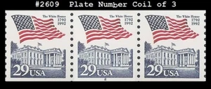 USA5 #2609 MNH PNC3 Pl # 2 Flag over White House - Picture 1 of 1