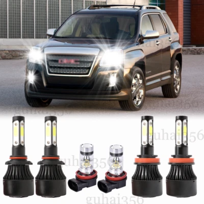 Для GMC Terrain 2010 2011 2012 2013 2014 2015 6 x светодиодные фары + противотуманные лампы - Изображение 1 из 4