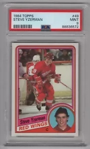 STEVE YZERMAN RC 1984-85 TOPPS 1984-85 N°49 PSA 9 84948 - Photo 1 sur 2