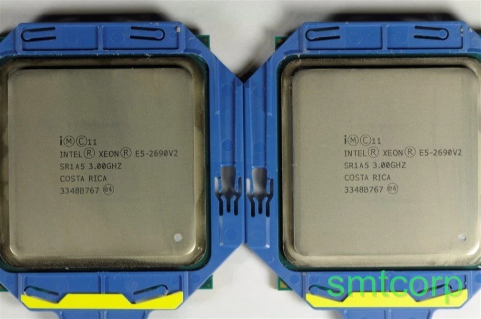 Matched Pair INTEL SR1A5 XEON 10-CORE E5-2690V2 3.0GHZ 25MB L3 CACHE 8GT/S QPI  - Image 1 of 1