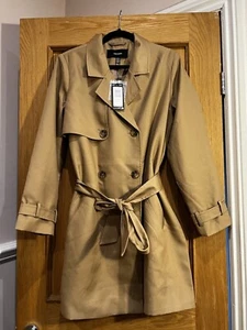 Vera Moda 3/4 Belted Trenchcoat Size Xxl - Picture 1 of 3