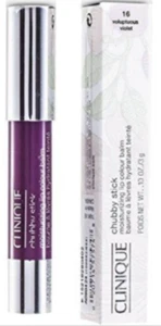 Clinique Chubby Stick Moisturizing Lip Color Balm #16 Voluptuous Violet - NIB - Picture 1 of 1
