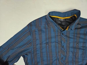 Camisa Arc'teryx Para Hombre Grande Pagada Azul Manga Larga Abotonada - Imagen 1 de 10