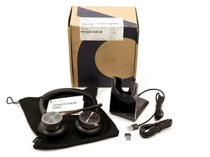 Poly Voyager 4320 UC Stereo Bluetooth Wireless USB-A Headset w/ Charging Stand - Picture 1 of 6