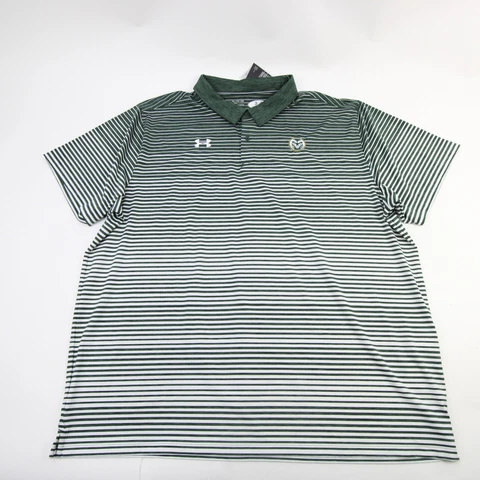 Colorado State Rams Under Armour HeatGear Polo Men's Green/White New Cover