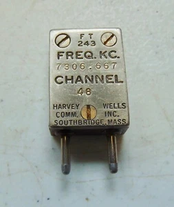 7306.667 KC Ham Military Radio FT-243 Vintage Quartz Crystal - Picture 1 of 2