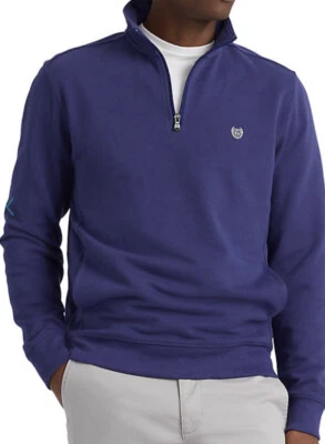  Men's CHAPS Blue Ribbon Classic-Fit  Quarter-Zip Fleece Pull-Over Size XXL NWT - Image 1 of 4