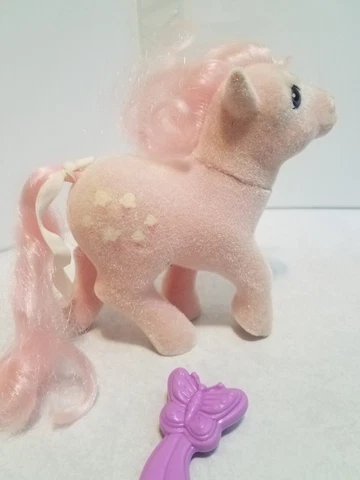 My Little Pony Vintage G1 Lickety Split So Soft Pink 1980s PINK HAIR! Complete Cover