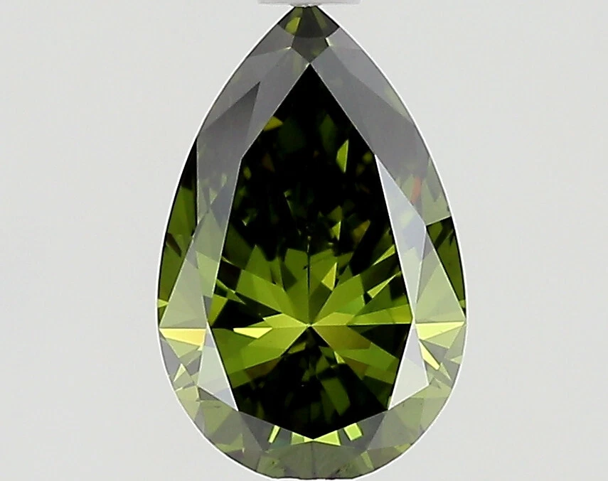 1 CT Green Pear Diamond For Engagement Ring - Image 1 of 1