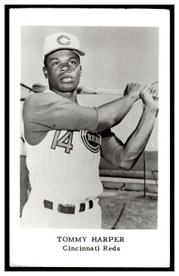 Tommy Harper Vintage Baseball Postcard With Name & Team on Front RD12 - Image 1 of 2
