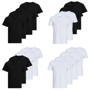 JACK & JONES Herren Basic T-Shirt 4er Pack Rundhals O-Neck Regular aus Baumwolle - Bild 1 von 4