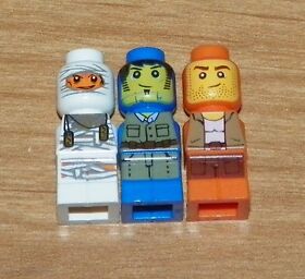 LEGO 3855 - Microfig, Ramses Return - Pyramid King, Adventurer Blue & Orange