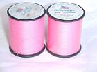 PINK+THREAD+2+SPOOLS+HERITAGE+SO-FRO+FABRIC++150+YARDS+EACH+%3D+300+YARDS+NEW%21